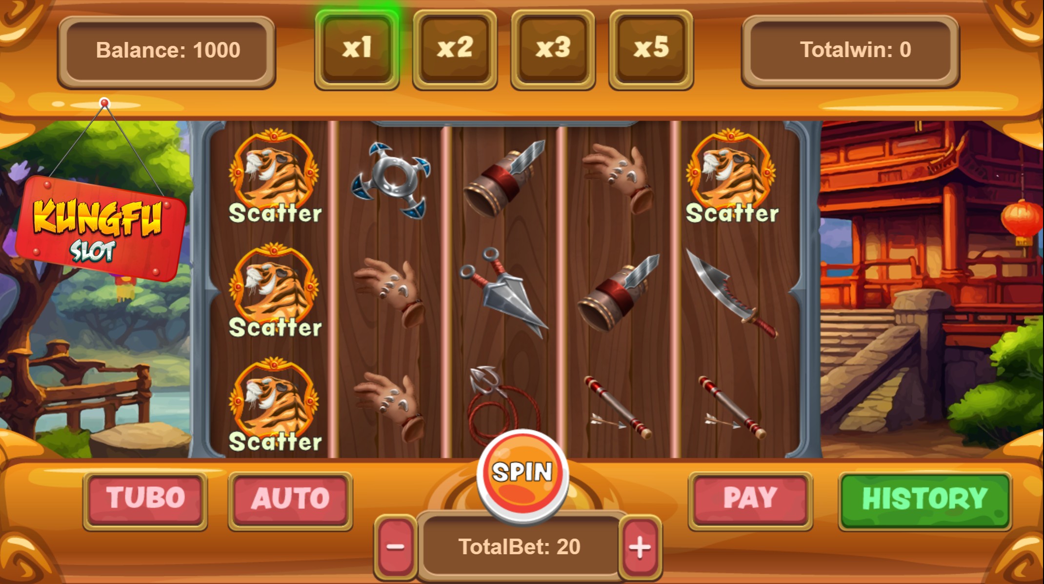 KungFu Slot Reel Preview
